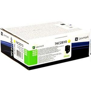 Toner Lexmark 74C2SY0 yellow 7k