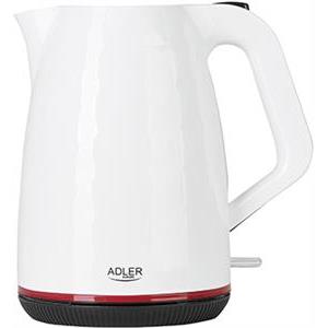 Adler water heater 1,7L 2200W white plastic