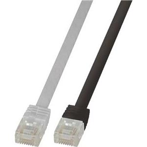 LogiLink SlimLine - patch cable - 25 cm - black