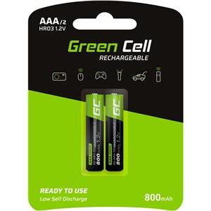 Akku 2xAAA HR03 800mAh Green Cell