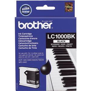 Brother LC1000BK - black - original - ink cartridge