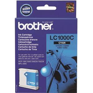 Brother LC1000C - cyan - original - ink cartridge