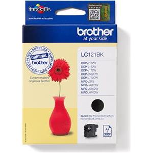 Brother LC121BK - black - original - ink cartridge