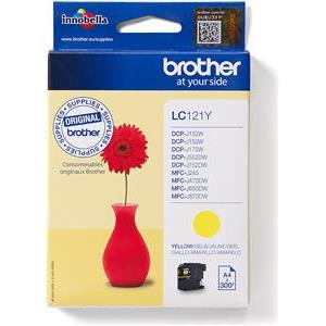 Brother LC121Y - yellow - original - ink cartridge