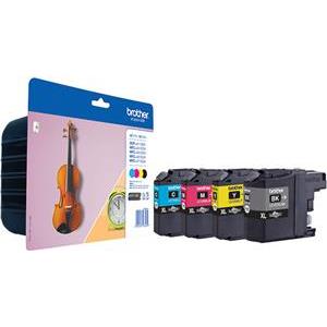 Brother LC127XLVALBPDR - black, yellow, cyan, magenta - original - ink cartridge