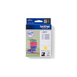 Brother LC221Y - yellow - original - ink cartridge