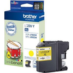 Brother LC22UY - XL - yellow - original - ink cartridge