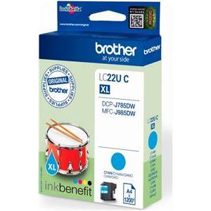 Brother LCLC22UC - XL - cyan - original - ink cartridge