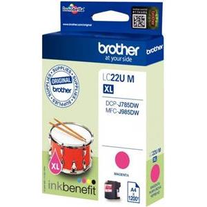 Brother LCLC22UM - XL - magenta - original - ink cartridge