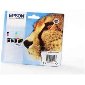 Epson T0715 Multipack - 4-pack - black, yellow, cyan, magenta - original - ink cartridge