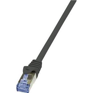 LogiLink PrimeLine - patch cable - 50 cm - black