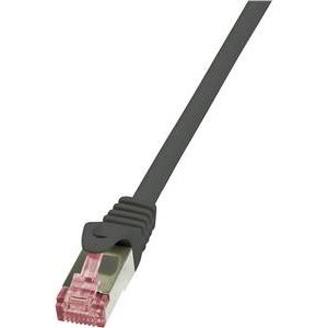 LogiLink PrimeLine - patch cable - 50 cm - black