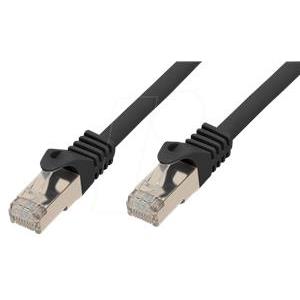 Patchkabel CAT7/6a S/FTP 10m black RJ45 Halogenfrei (LSZH)