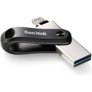 STICK 64GB USB 3.0 SanDisk iXpand Go Apple Lightning black/silver