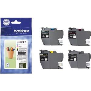 Brother LC3217 Value Pack - 4-pack - black, yellow, cyan, magenta - original - ink cartridge