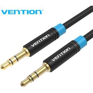 Vention Cotton Braided 3.5mm Male to Male Audio Cable 5M Black