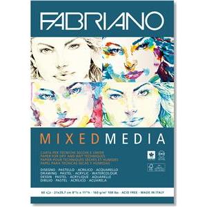 Blok Fabriano mixed media 21 160g 21,0x29,7