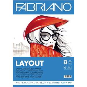 Blok Fabriano layout za marker A4 70L 75g 19100505