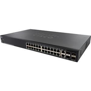 Cisco SG350X-24P Managed, L3, Gigabit Ethernet (10/100/1000), Power over Ethernet (PoE), rack-mount, 1U 