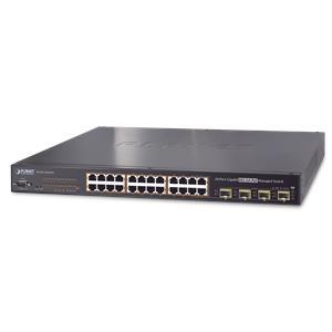 Planet 24P Gig High Power POE 4 SFP Mngd Switch (440W)