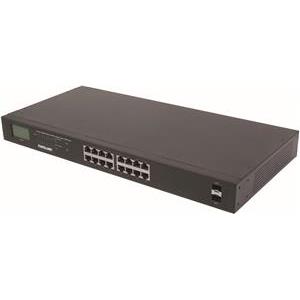 Intellinet 561259 Switch 16p Gigabit POE+ 2x SFP LCD