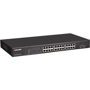 Switch L2 Managed, 24x10/100/1000T PoE Plus (240W) + 2xSFP