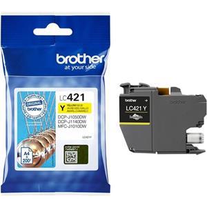 Brother LC421Y - yellow - original - ink cartridge