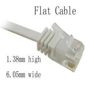 NaviaTec Cat6 patch cable flat, copper 0,5m