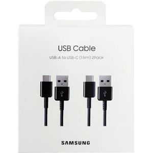 SAMSUNG DATA KABEL DG930MBEG USB - Type C, Set 2 kom., 1.5m crni