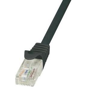 U/UTP prespojni kabel Cat.6 PVC CCA AWG24, crni, 1,5 m