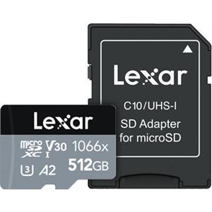 Lexar 512GB microSDXC High-Performance 1066x UHS-I C10 A2 V30 U4