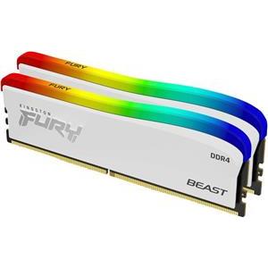 Kingston FURY Beast RGB Biała 32GB [2x16GB 3200MHz DDR4 CL16 DIMM]