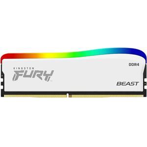 Kingston FURY Beast RGB Biała 16GB [1x16GB 3600MHz DDR4 CL17 DIMM]