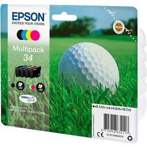 Epson 34 - 4-pack - black, yellow, cyan, magenta - original - ink cartridge