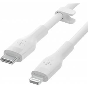 Belkin BOOST CHARGE Silicone cable USB-C to Lightning - 1M - White