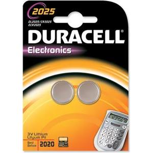 Baterija litijeva DL 2025, Duracell - 2 komada !!