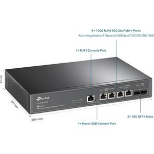 TP-Link JetStream TL-SX3206HPP V1 - switch - 6 ports - managed - rack-mountable