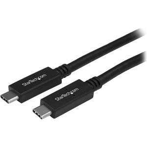 StarTech.com USB 3.1 Type C Cable - 6 ft / 2m - with Power Delivery (USB PD) - Power Pass Through Charging - USB Charger (USB315CC2M) - USB-C cable - 2 m