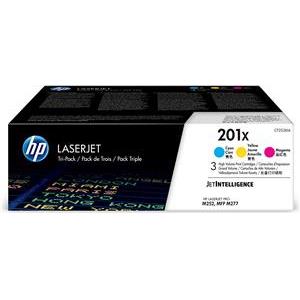 HP 201X - 3-pack - High Yield - yellow, cyan, magenta - original - LaserJet - toner cartridge (CF253XM)