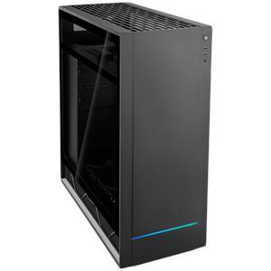 SilverStone ALTA F1 Midi-Tower Stack Effect Gaming Computer Case, Glass Panel, 3x140mm Fan, black