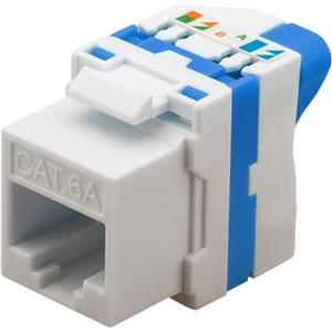 Techly Keystone Module RJ45 Cat.6A U/UTP, self-locking