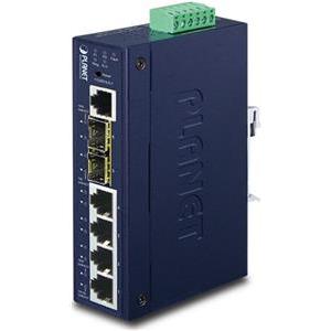 Planet Industrial L2 4-Port 10 100 1000T 2-Port 100 1000X SFP Managed Switch