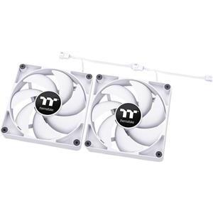 140mm Thermaltake CT140 PC Cooling Fan White 500-1500rpm - 2Pack