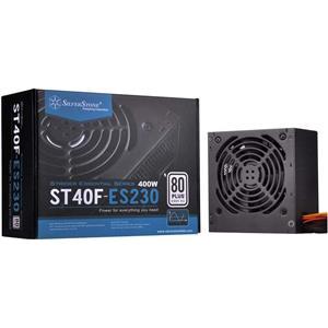 SilverStone ST40F-ES230, 400W 80 PLUS ATX 230V Power Supply, Silent running 120mm fan with 18dBA, +12V rail, Active PFC Circuitry, PCI-E 8pin and PCI-E 6pin connector support, Black, Retail