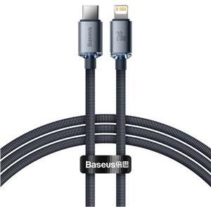 Kabel USB-C do Lightning Baseus Crystal Shine, 20W, PD, 2m (crna)