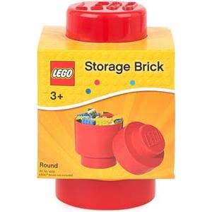 Lego Storage Brick 1 Round crvena