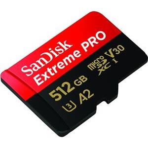 512GB SanDisk Extreme PRO microSDXC 200MB/s + Adapter