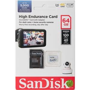 SanDisk High Endurance microSDXC 64GB V30 + Adapter