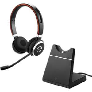 Jabra Evolve 65 SE UC Stereo - headset - with charging stand