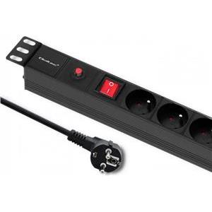 Qoltec CB anti-surge power strip for 19